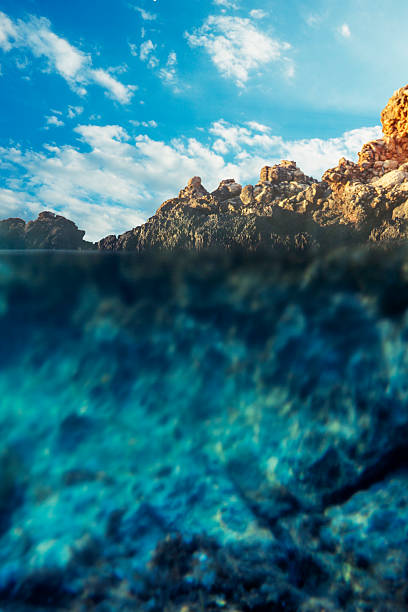 Underwater/watersurface sea shot, Adriatic island Vir.