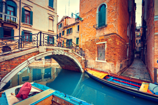Bridge over a Venetian Canal.