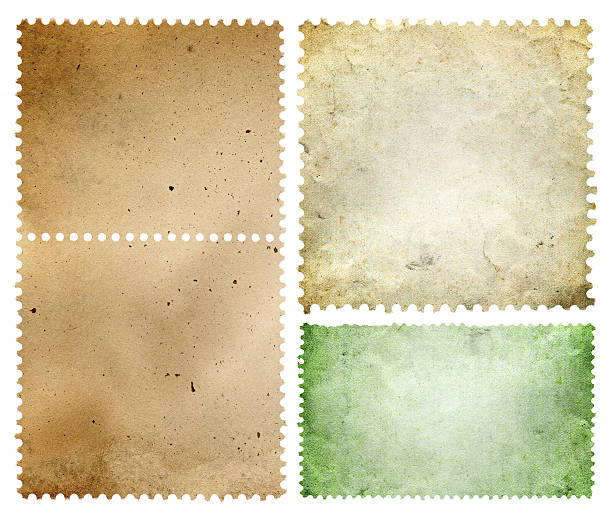 Blank postage stamp textured background isolated Blank postage stamp textured isolated on white background. postmark photos stock pictures, royalty-free photos & images