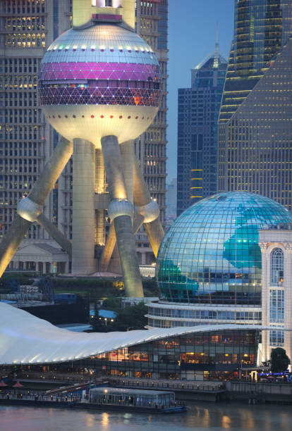 Oriental Pearl Tower Shanghai Skyline China Stock Photo - Download