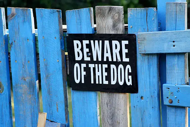 Photo of Beware Of Dog Sign