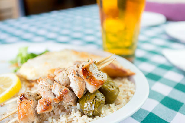 Greek Pork Souvlaki or Kebabs