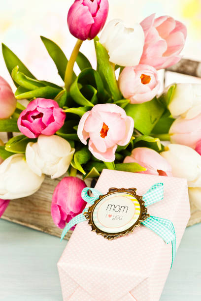 istock Flowers and Gift For Mom 155602394