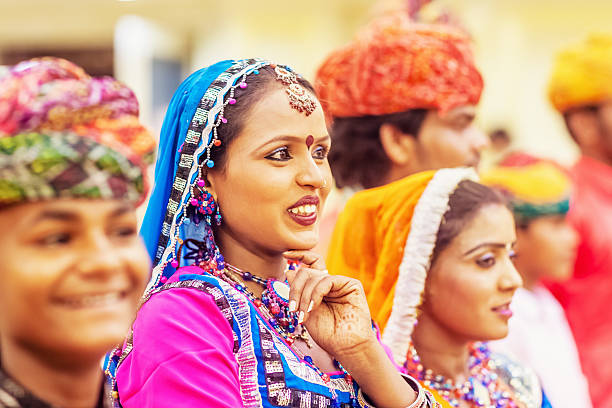 Bollywood Dancer Group Traditional Indian Music  india indigenous culture indian culture women stock pictures, royalty-free photos & images