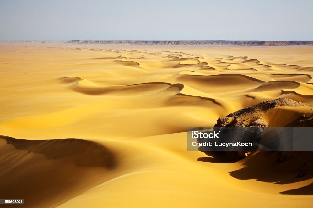 Sand dunes bei Sonnenaufgang - Lizenzfrei Afrika Stock-Foto