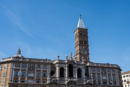 The papal basilica of Santa Maria Maggiore is one of the four papal basilicas of Rome, located in Piazza dell'Esquilino, on the top of the Cispio, between the Rione Monti and the Esquilino.