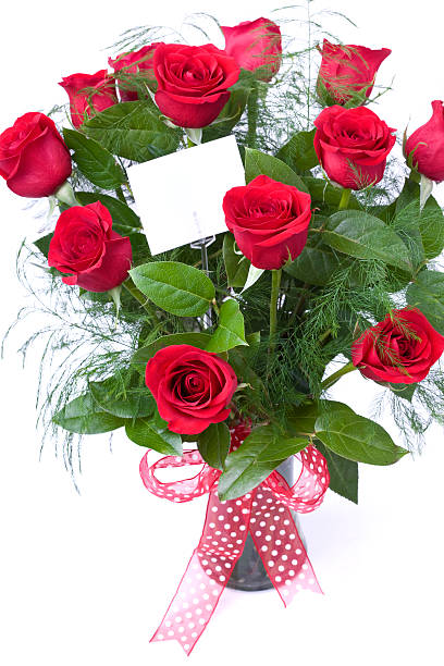 valentine's day wünschen - dozen roses stock-fotos und bilder