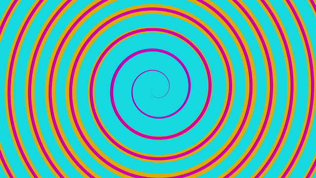 Abstract colorful mesmerizing spirals flat style animation background is a versatile tool that can be used to create a variety of eye-catching and mesmerizing backgrounds.