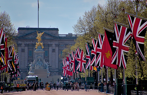 London, United Kingdom - June, 5th 2012: Soldiers of the Household Cavalry on Parliament Street, providing  part of the Sovereigns escort for the Queen's Diamond Jubilee State procession.