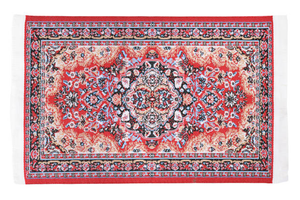 istock Colorful carpet isolated on white background in turkish style. 1556165395
