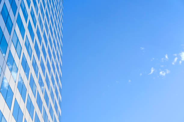 Free Stock Photo of Tall Building Top With Blue Sky Background ...
