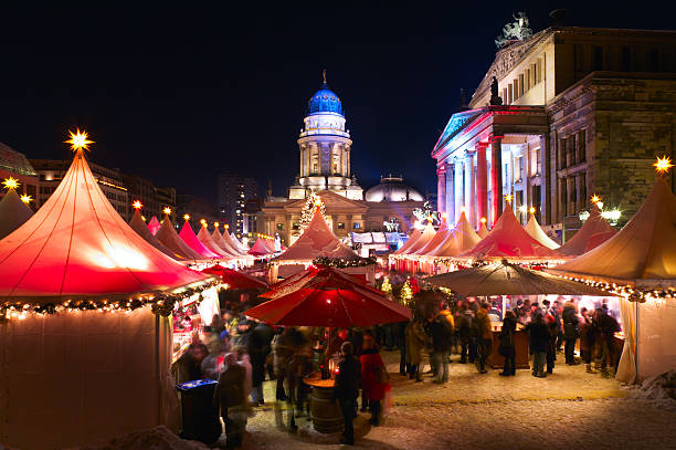 istock A Christmas market in Berlin at night 155620078