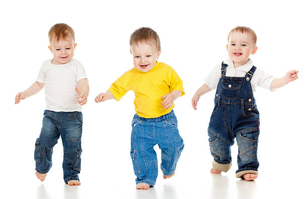 istock Children play game and run racing. Competition 155620220