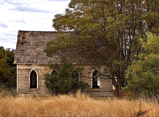 Abandoned Church stock photo