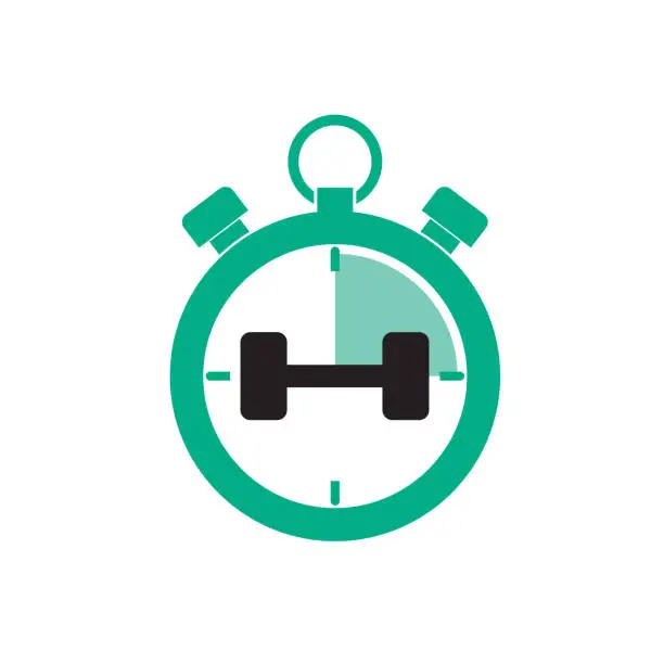 Vector illustration of gym time
