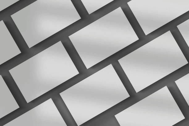 istock Minimal and elegant realistic Business Card Mockup with shadow overlay. Blank white and gray Business Card Mockup isolated background. 3D Vector Illustration. 1556220017