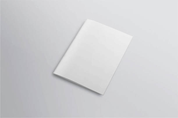 istock Realistic empty Blank white flyer mockup Paper Leaflet, Flyer, Broadsheet, A4 With Windows and Leaves Shadow Overlay. 3D Illustration Isolated Background. 3D EPS Vector Illustration. 1556230137