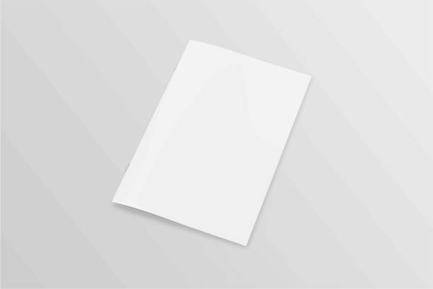 istock Realistic empty Blank white flyer mockup Paper Leaflet, Flyer, Broadsheet, A4 With Windows and Leaves Shadow Overlay. 3D Illustration Isolated Background. 3D EPS Vector Illustration. 1556230138