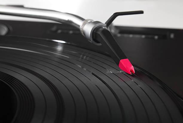 istock Turntable playing vinyl record 155623206