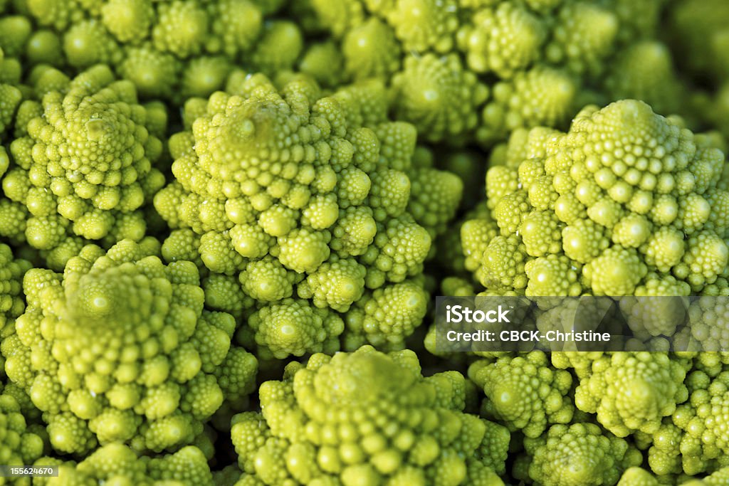 Romanesco Cauliflower A close up of the surface of a romanesco cauliflower Antioxidant Stock Photo