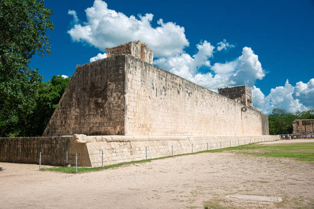 istock Ballgame court in Chichen Itza, Yucatan, Mexico 1556248781