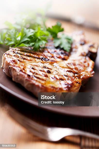 Pork Chop Stock Photo - Download Image Now - Barbecue - Meal, Close-up, Cooked