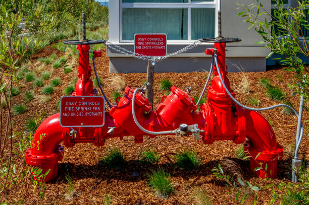 sprinkler control main với backflow preventer - phòng ngừa hình ảnh sẵn có, bức ảnh & hình ảnh trả phí bản quyền một lần