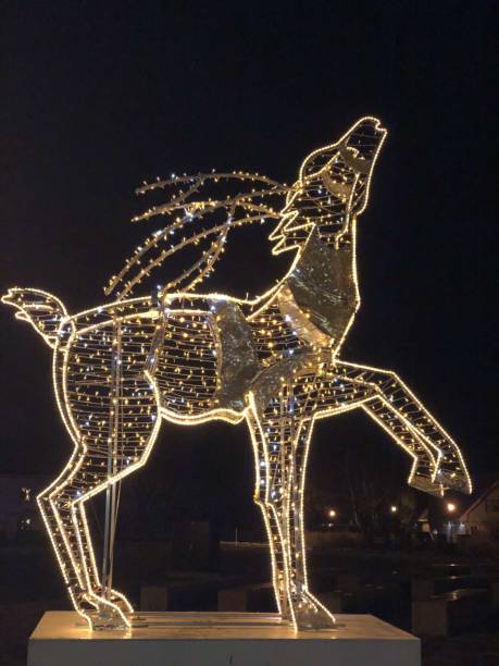 istock Reindeer Christmas deco 1556329811