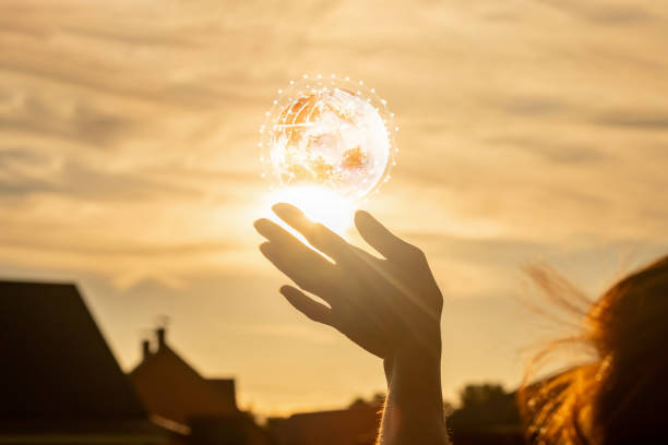 istock Of global integration of technologies and networks. 1556337897