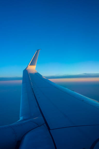 istock Plane window views taken while leaving LAX 1556341051