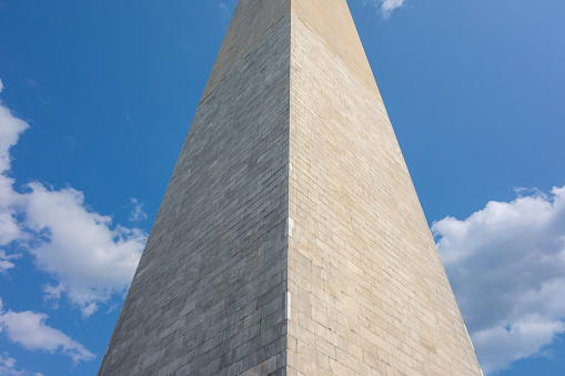 Washington Monument Against Cloudy Sky. - Washington DC