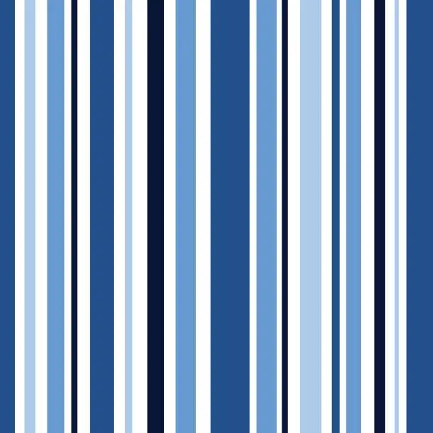 Vector illustration of Seamless colored pattern in a vertical stripe of different shades of blue.