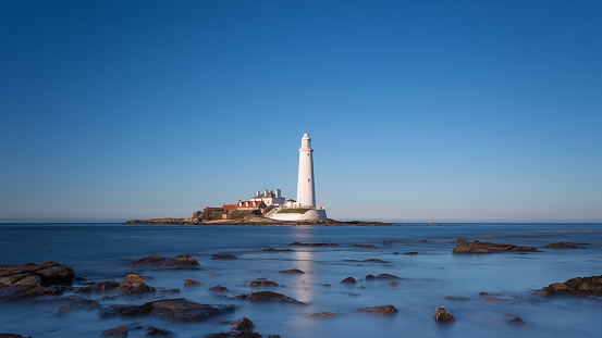 St Marys lighthouse long exposure