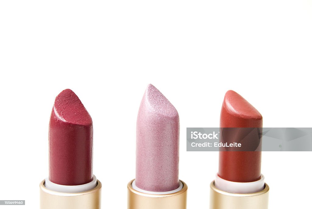 Lipsticks Lipsticks isolated on white with clipping path. Beauty Product Stock Photo