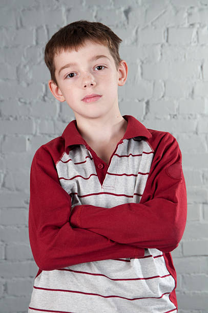 Portrait of boy stock photo