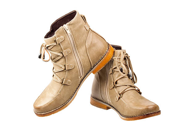 istock Elegant new brown shoes 155659529