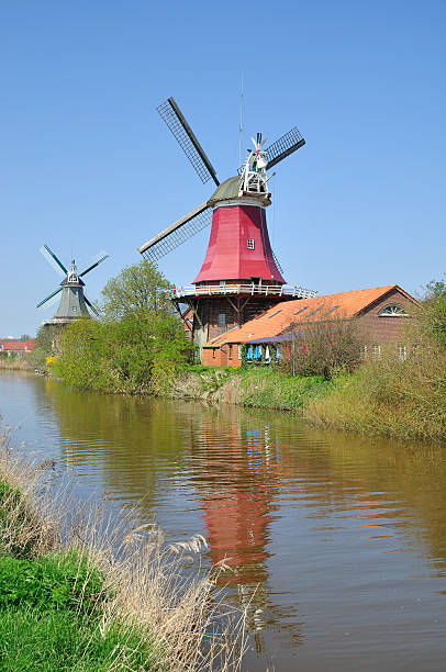 istock the Twin Mills in Greetsiel,Northern Germany 155662497