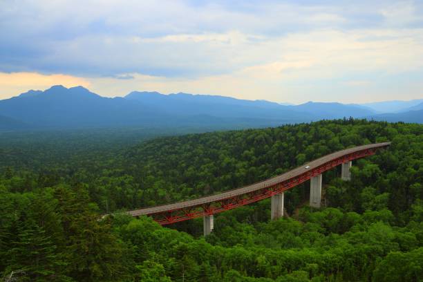 Mikuni mountain pass summer Daisetsuzan National Park, Hokkaido mikuni pass stock pictures, royalty-free photos & images