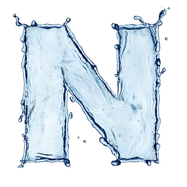 istock Water splash in the form of letter 155664070
