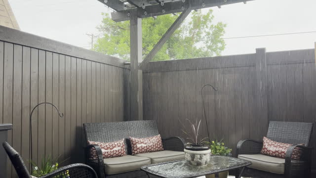 Cloudy Skies and Monsoon Season Pouring Rain in Western USA Stormy Weather Video Series