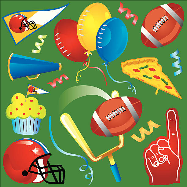 illustrations, cliparts, dessins animés et icônes de fête de football d'icônes clipart - tailgate party illustrations