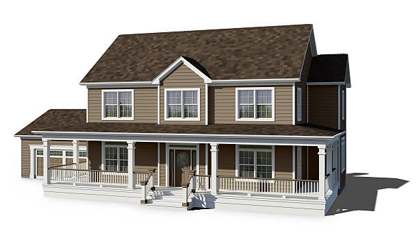 istock Two Story House - Clay 155665288