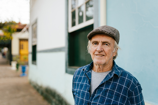 Elderly man in small town