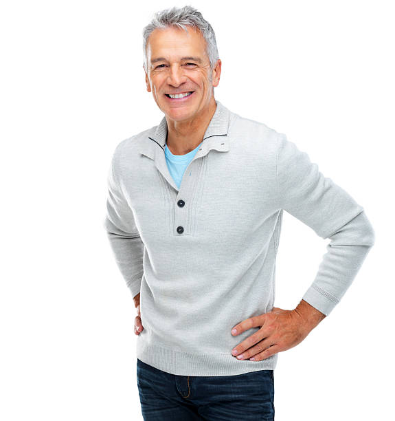 istock Genial senior gentlemen 155670160