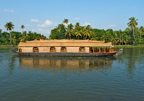 istock Houseboat on Kerala backwaters, India 155673460