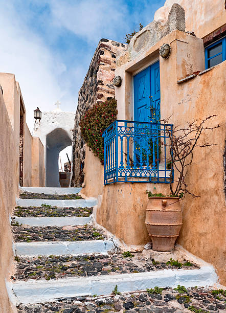 istock Staircase in the village 155673847