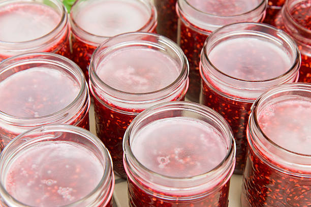 istock Wax sealed jam jars 155675001