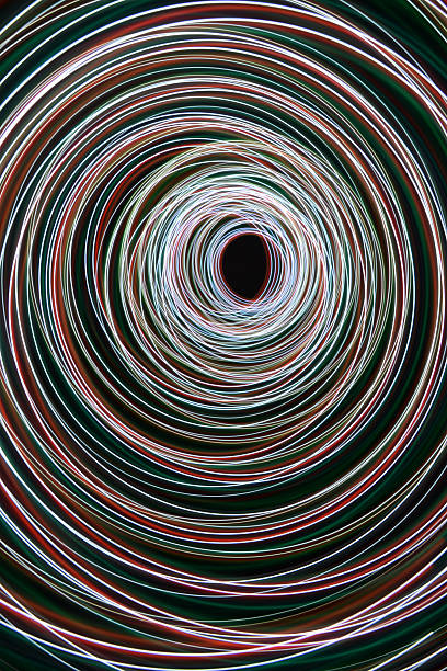 istock abstract circle, spiral , obtained with a freezelight photographic style 155677166