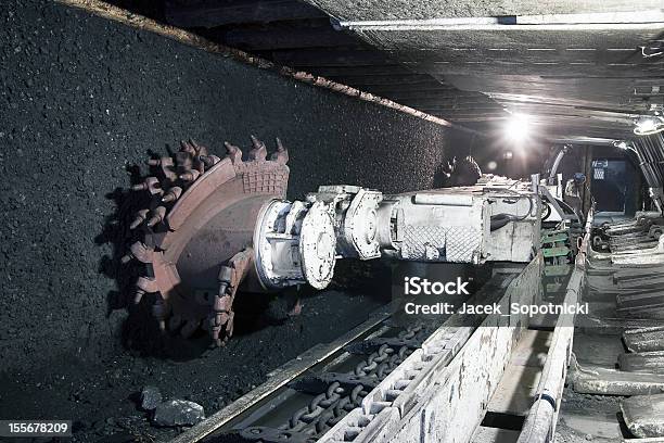 석탄 광산 굴착기 광업에 대한 스톡 사진 및 기타 이미지 - 광업, 지하-위치 묘사, 석탄 광산