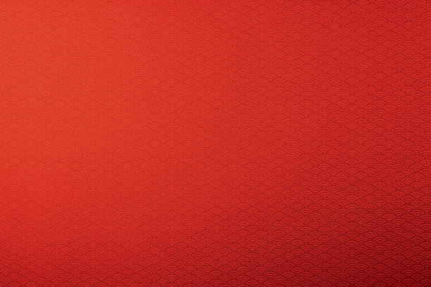 Red background of Japanese paper